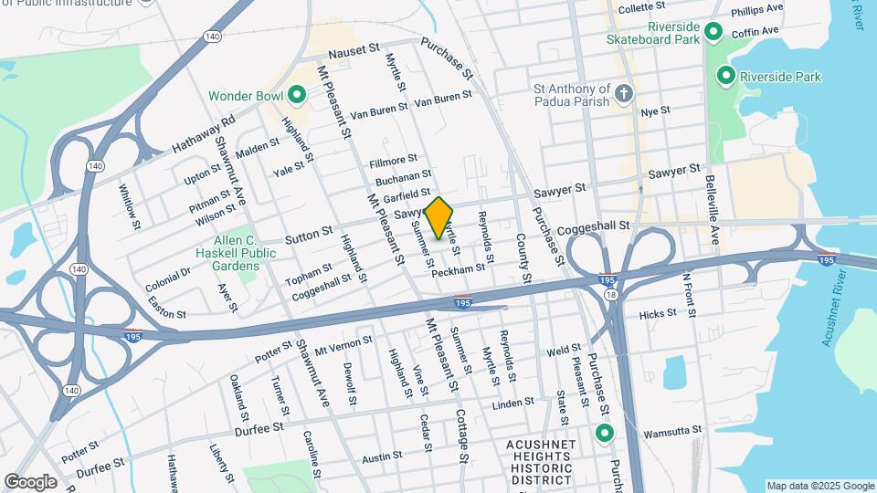 563 Coggeshall St-Unit -2 Map and Location Details