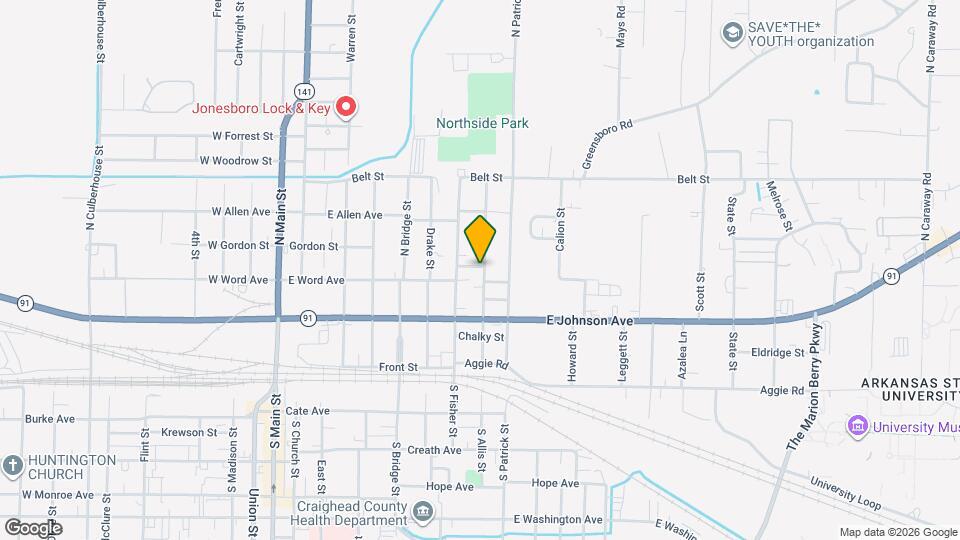 309 N Allis St Map and Location Details