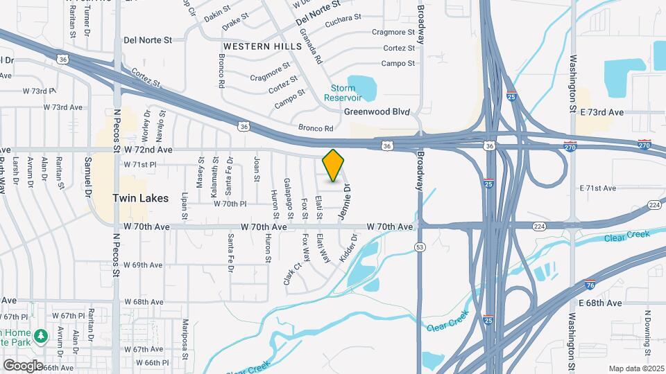 461 W 71st Ave Mapa y Detalles de la Ubicación