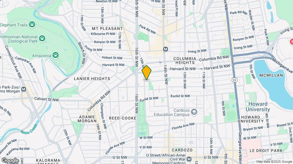 1474 Girard St NW-Unit -B Map and Location Details