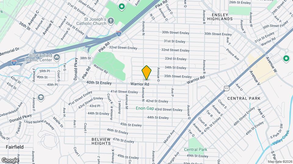 1408 Warrior Rd Map and Location Details