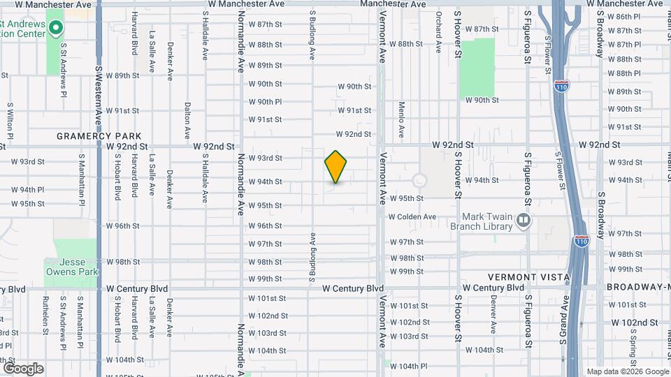 1112 W 94th St Mapa y Detalles de la Ubicación