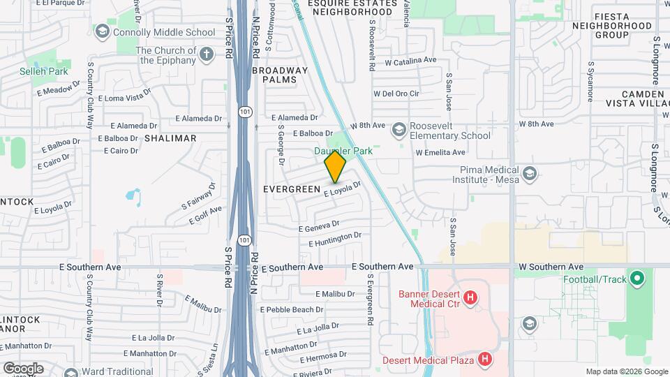 2508 E Loyola Dr Mapa y Detalles de la Ubicación