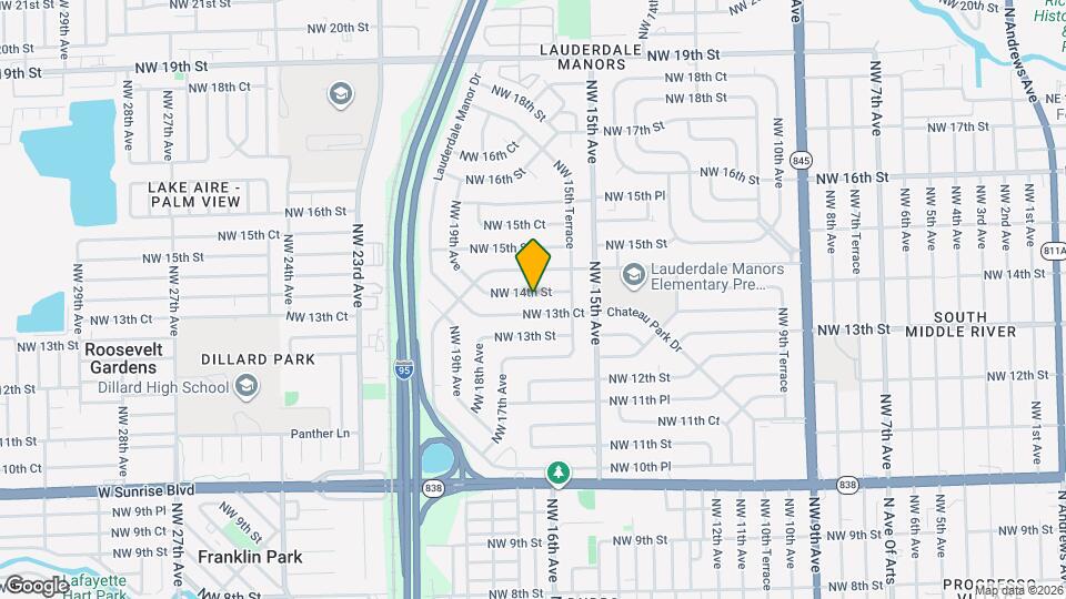 1618 NW 14th St Map and Location Details