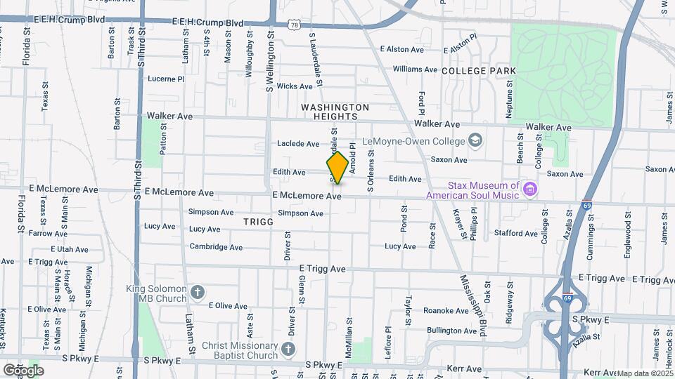 568 E Mclemore Ave Map and Location Details