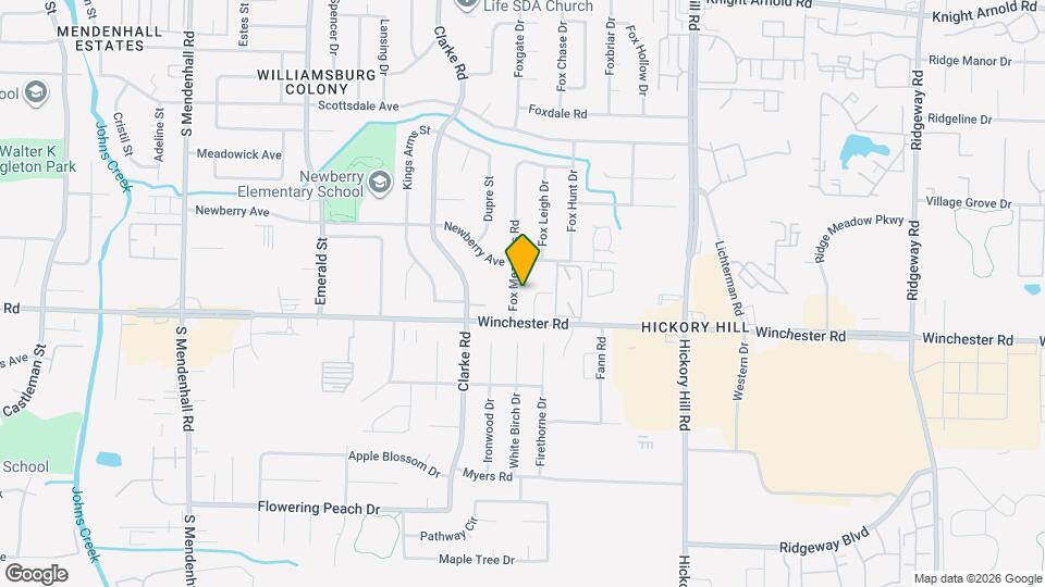 3564 Fox Meadows Rd Map and Location Details