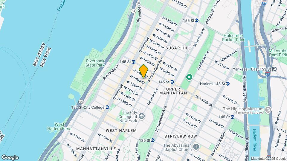 501 W 143rd St-Unit -36 Map and Location Details
