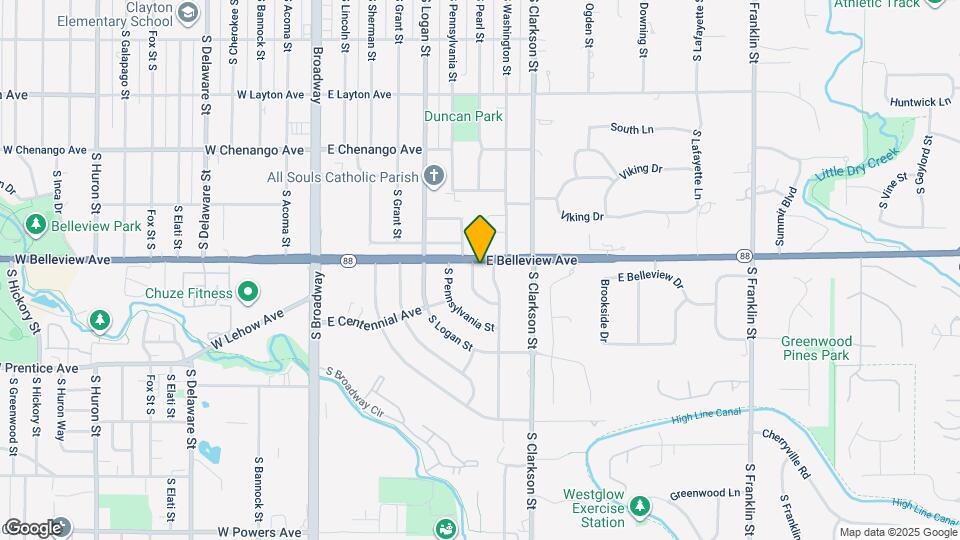 5110 S Pearl St Map and Location Details