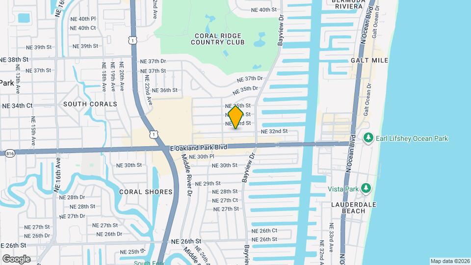 2738 NE 32nd St, Unit 4 Map and Location Details