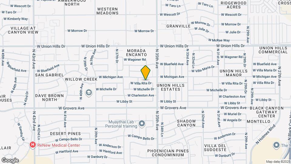 3540 W Villa Rita Dr Map and Location Details