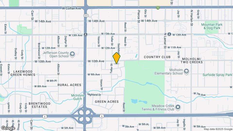 955 Saulsbury St Map and Location Details