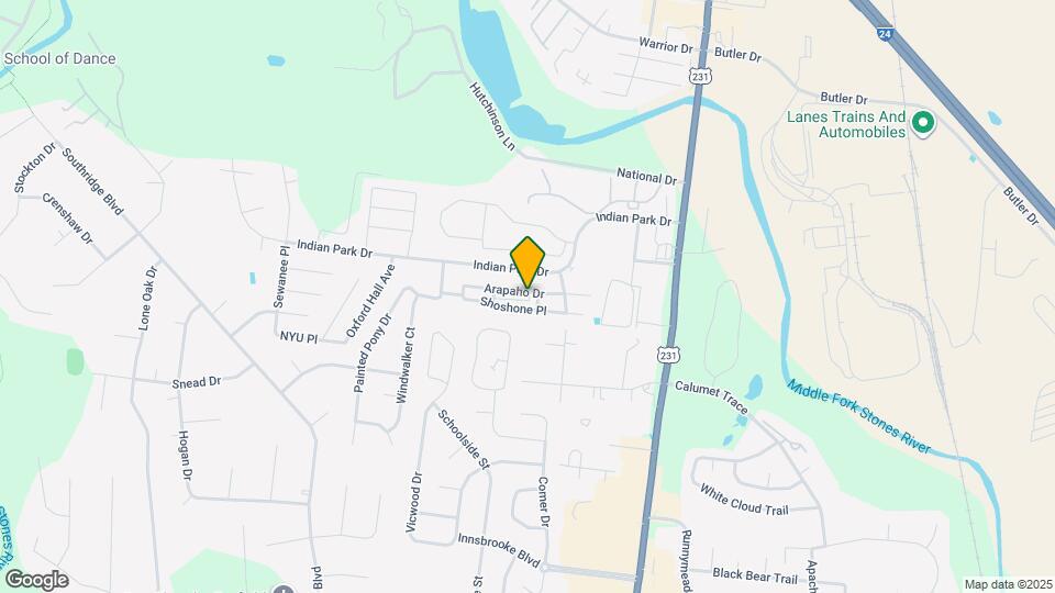 333 Arapaho Dr Map and Location Details