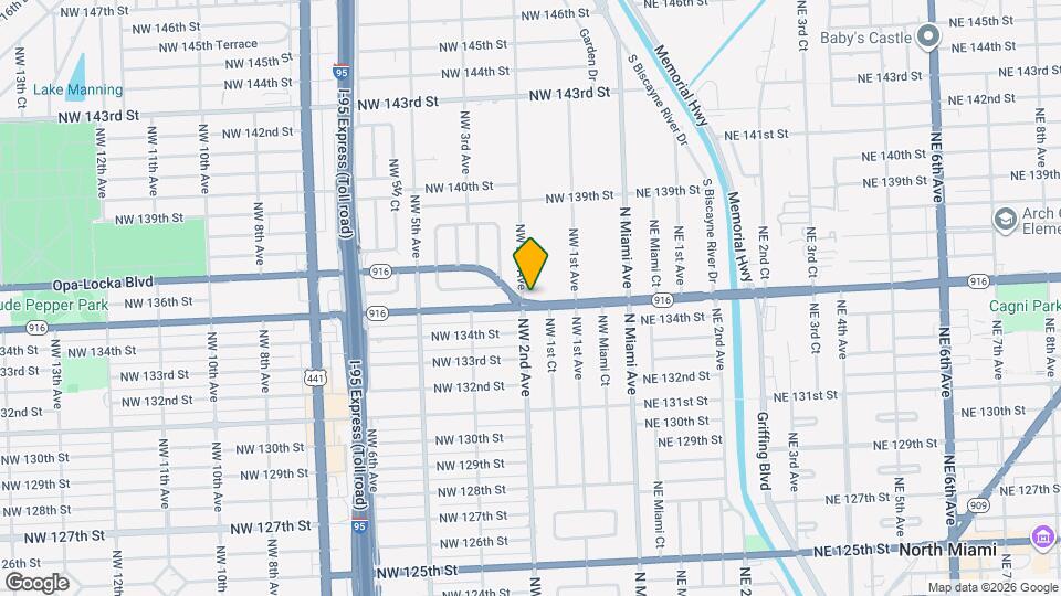 195 NW 135th St Map and Location Details