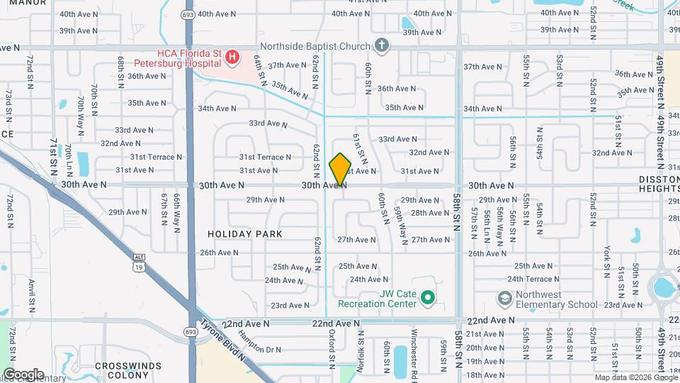 6140 30th Ave N Map and Location Details