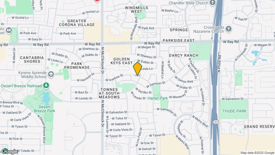 3709 W Ivanhoe St Map and Location Details