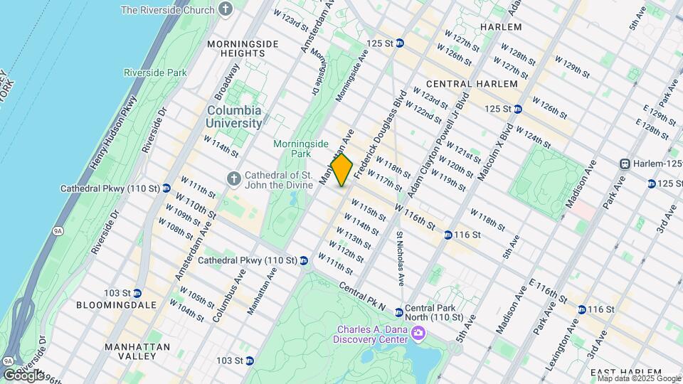 301 W 115th St Map and Location Details