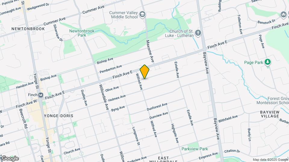 207 Olive Ave Map and Location Details