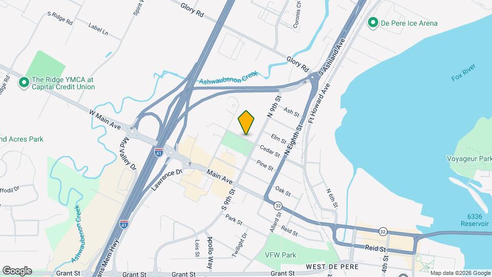 932 Cedar St Map and Location Details