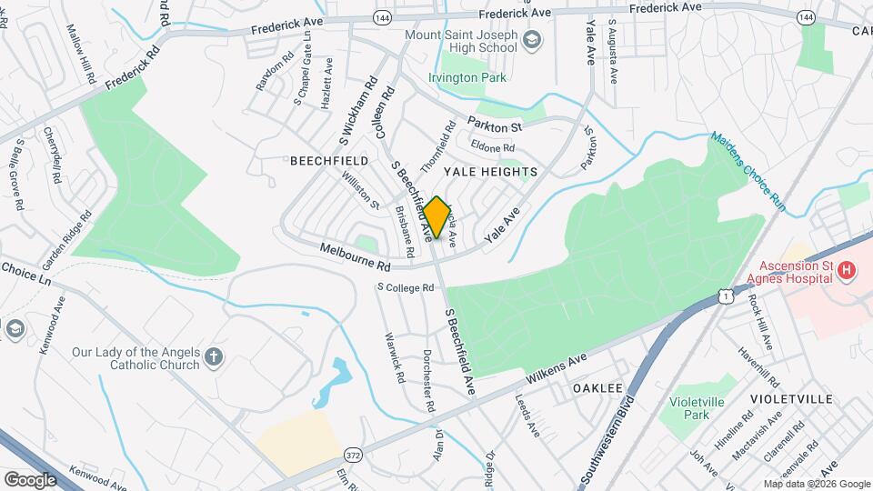 613 S Beechfield Ave Map and Location Details