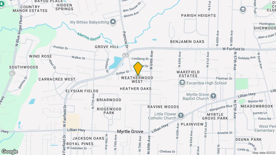 6972 Weatherwood Dr Map and Location Details