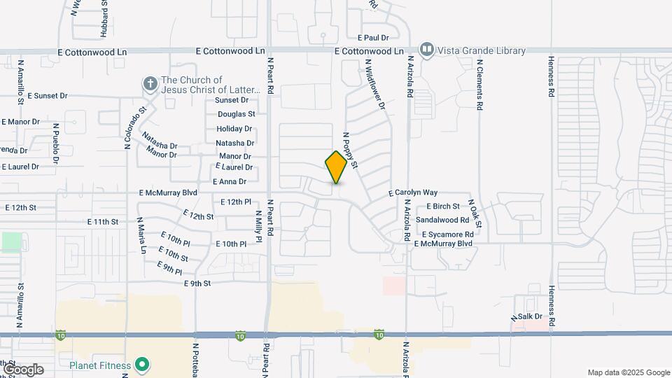 1412 N Desert Willow St Map and Location Details