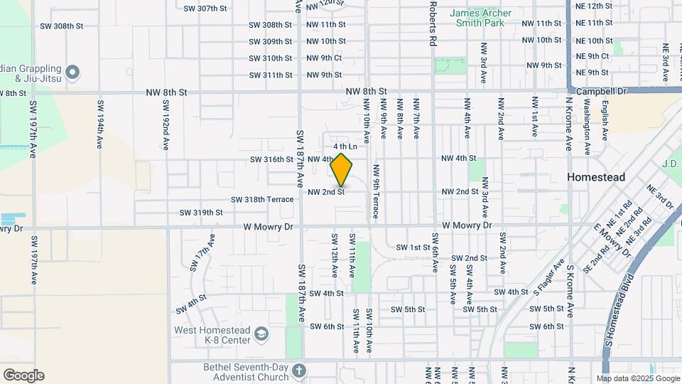 1160 NW 2nd St Map and Location Details