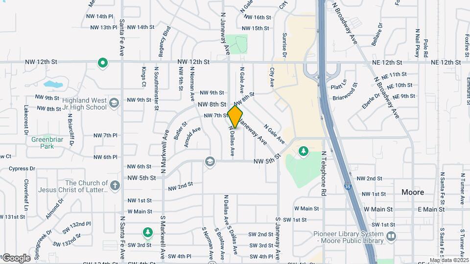 716 N Dallas Ave Map and Location Details