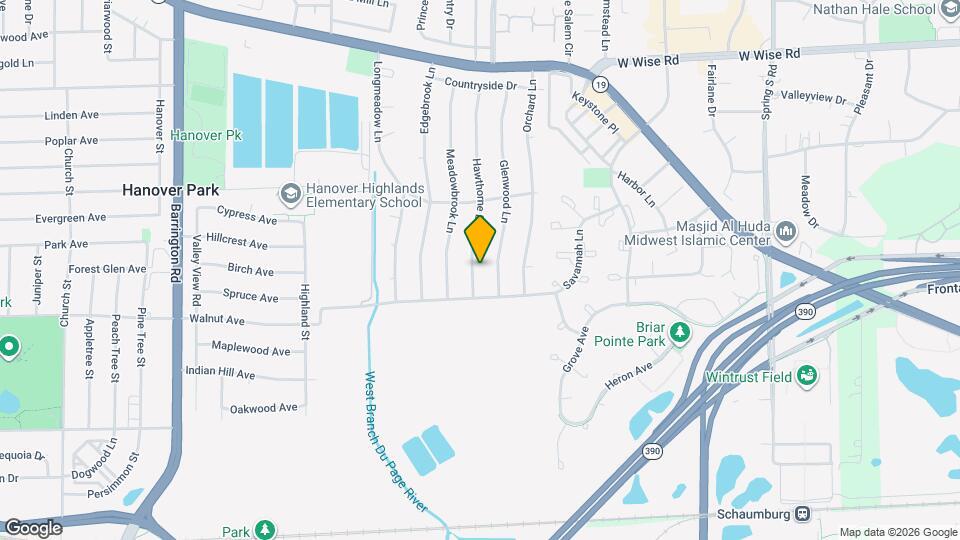 6847 Hawthorne Ln Map and Location Details