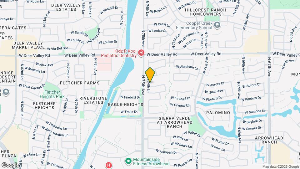 7456 W Aurora Dr Map and Location Details