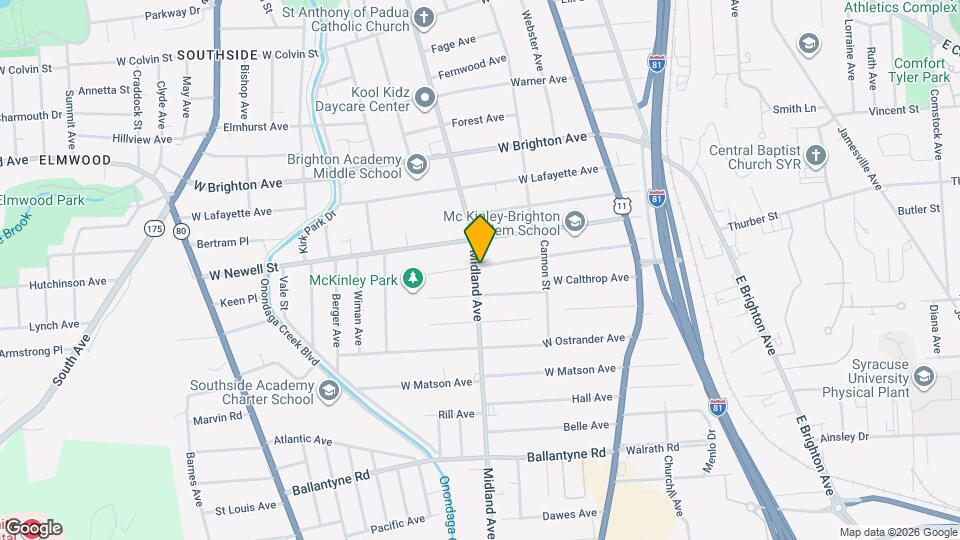 2401 Midland Ave Map and Location Details