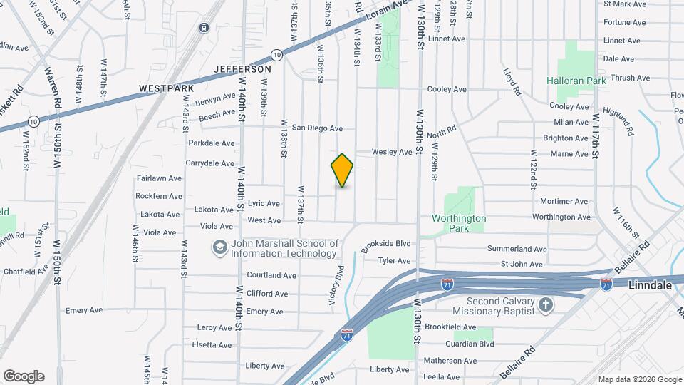 3849 W 135th St Map and Location Details