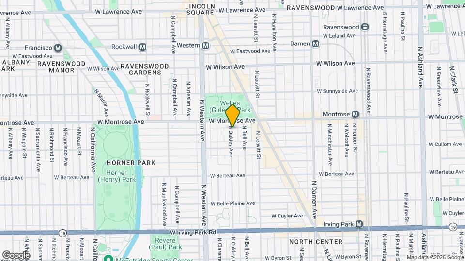 4343 N Oakley Ave Mapa y Detalles de la Ubicación