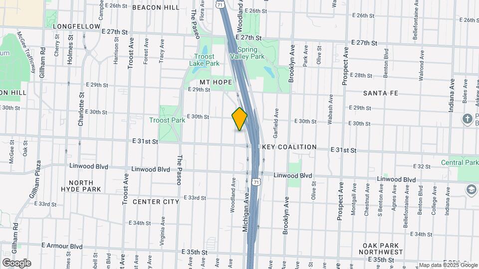 3029 Woodland Ave Map and Location Details