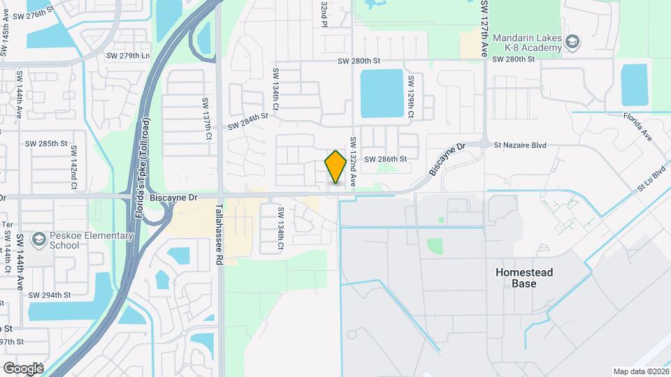 13274 SW 287th Ter Map and Location Details