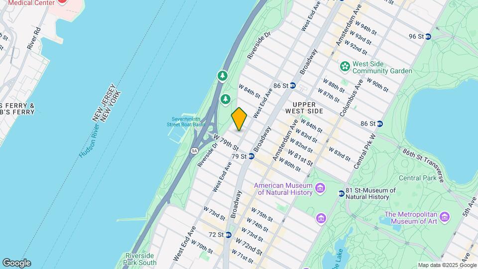 303 W 80th St Map and Location Details