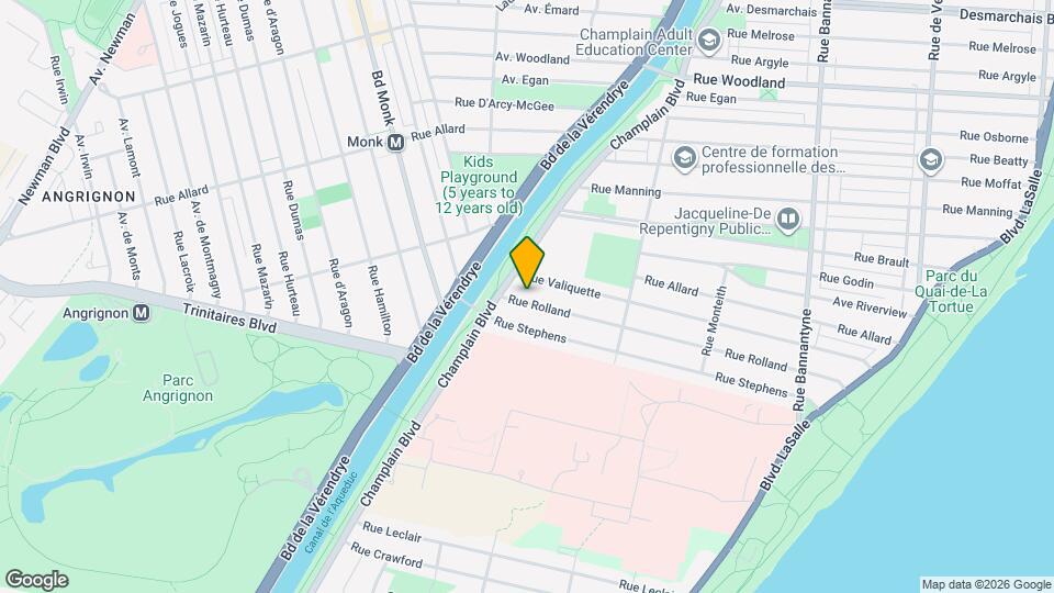 1549-1555 Rolland Rue Map and Location Details