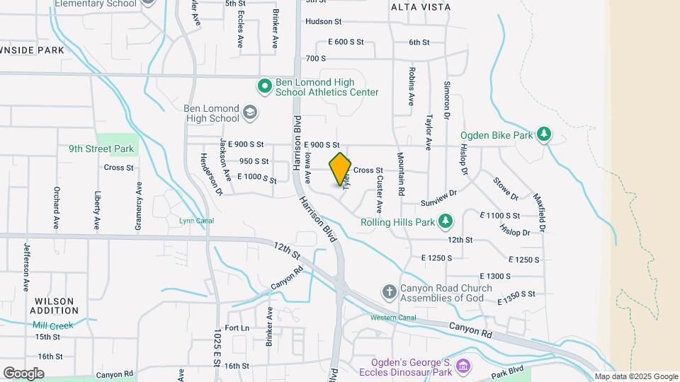 1025 Tyler Ave Map and Location Details