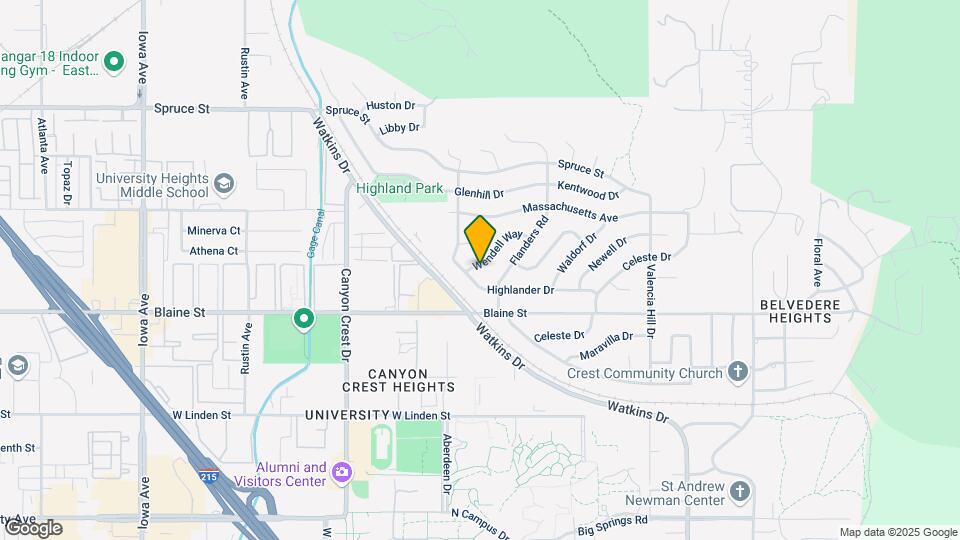 3126 Wendell Way Map and Location Details