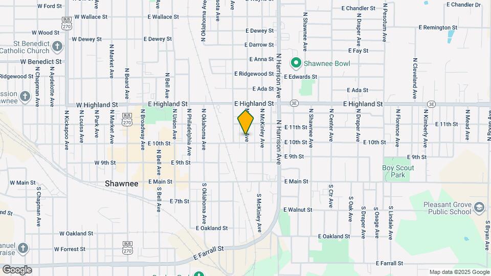 304 N Tucker Ave Map and Location Details