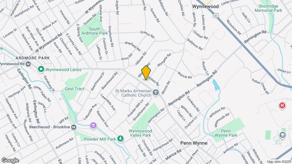 433 Haverford Rd Mapa y Detalles de la Ubicación