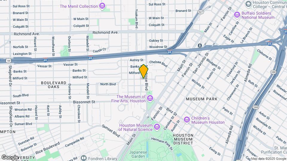 5000 Montrose Blvd Mapa y Detalles de la Ubicación