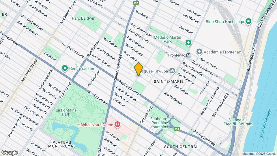 2160-2190 De Rouen Map and Location Details