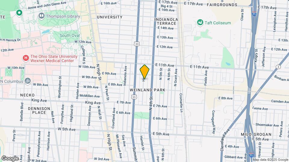 1446 Hamlet St Map and Location Details