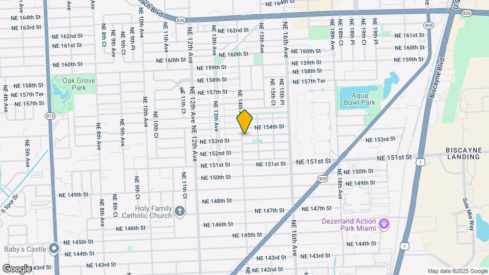 15299 NE 14th Ave Map and Location Details