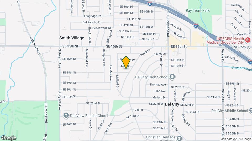 3633 Mistletoe Ave Map and Location Details