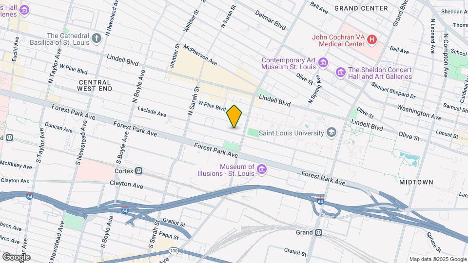 3912 Laclede Ave Map and Location Details