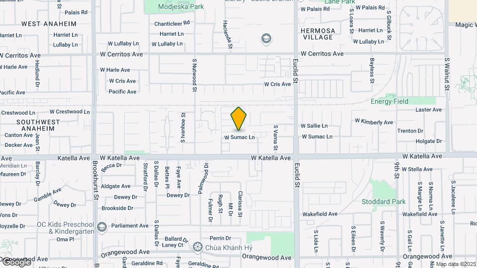 1813 W Sumac Ln Map and Location Details