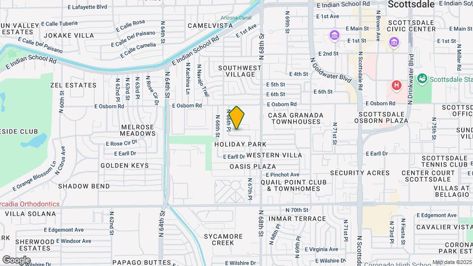 6702 E Monterey Way Mapa y Detalles de la Ubicación
