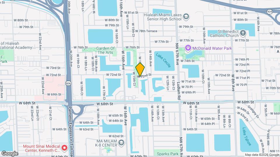 1486 W 72nd St Map and Location Details