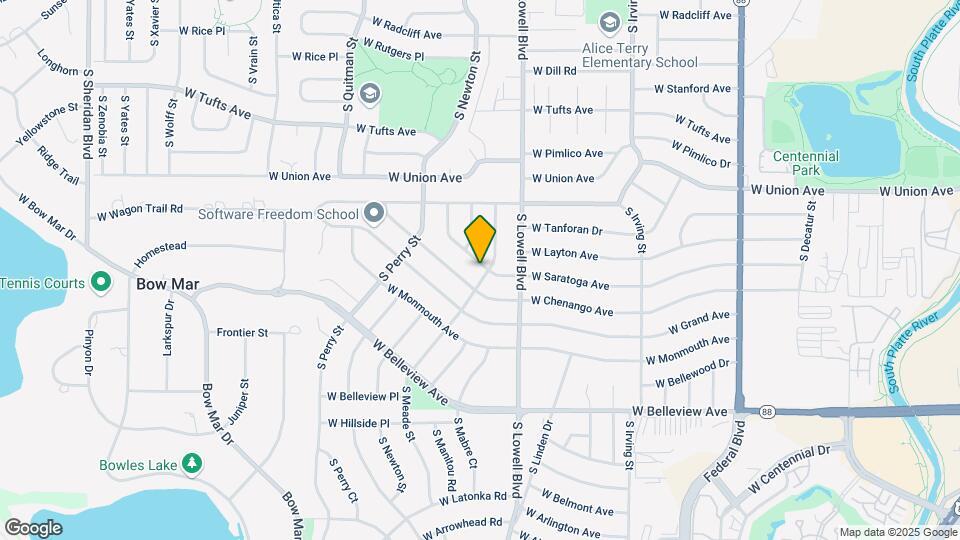 3730 W Saratoga Ave Map and Location Details